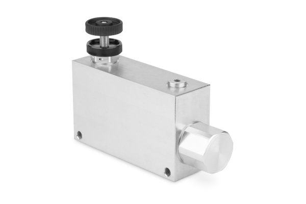 Dzielnik strumienia zaworowy z regulacją przepływu 1/2" 85l./min. 260Bar PVEL03