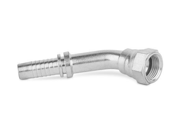 Końcówka do węża kolanko 45st. z nakrętką zagniataną DKJ45 C95-10 JIC 1/2” 1001-06-05