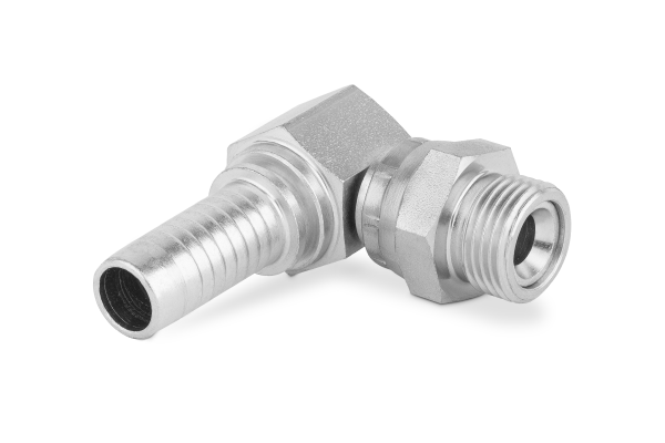 Końcówka do węża kolanko 90st. z gwintem zewnętrznym, obrotowa BOSS90 C62-RO-16 UNF 7/8” 0395-10-10