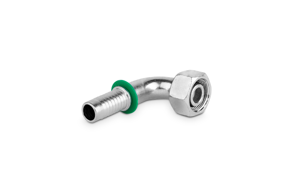 Końcówka do węża kolanko 90st. z nakrętką DKOL90 P52-16 M26x1,5 18L 0185-10-26
