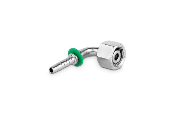 Końcówka do węża kolanko 90st. z nakrętką DKOL90 P52-06 M18x1,5 12L 0185-04-18