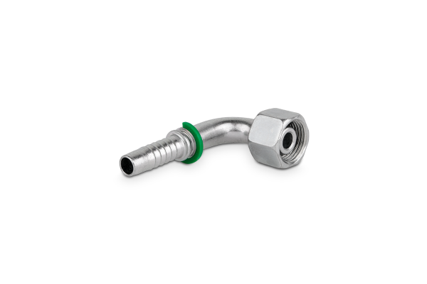 Końcówka do węża kolanko 90st. z nakrętką DKOL90 P52-10 M18x1,5 12L 0185-06-18