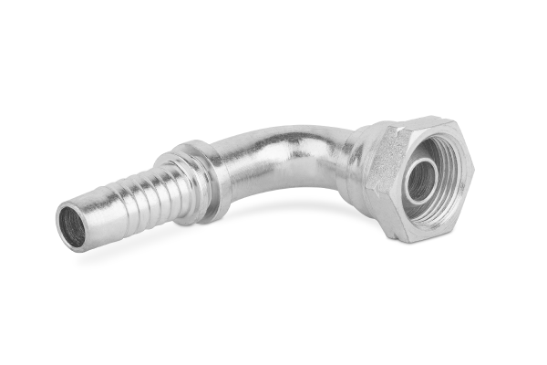 Końcówka do węża kolanko 90st. z nakrętką, stożek 60st. DKM90 P62-05 M10x1 0200-03-10