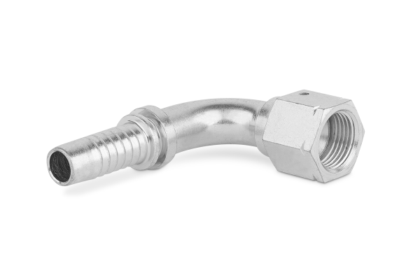 Końcówka do węża kolanko 90st. z nakrętką z drutem DKJ90 TW C92-06 JIC 7/16” 0950-04-04
