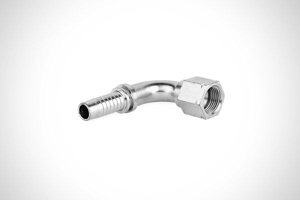 Końcówka do węża kolanko 90st. z nakrętką z drutem DKJ90 TW C92-13 JIC 3/4” 0950-08-08