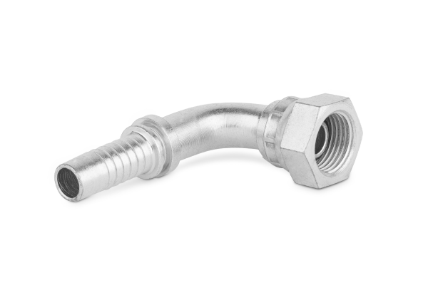 Końcówka do węża kolanko 90st. z nakrętką zagniataną, stożek 60st. z oringiem DKOR90 C12-OR-16 G5/8” 0141-10-10