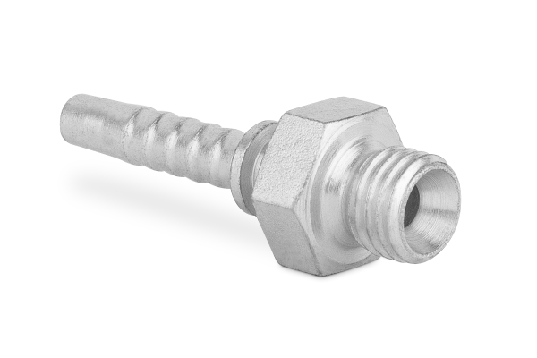 Końcówka do węża prosta z gwintem zewnętrznym, stożek 60st. AGM H21-05 M10x1 0400-03-10