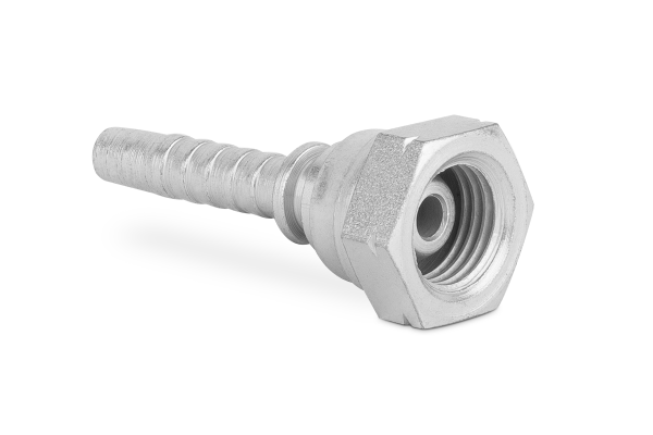 Końcówka do węża prosta z nakrętką rolowaną DKN G71-05 NPSM 1/4” N051-03-04