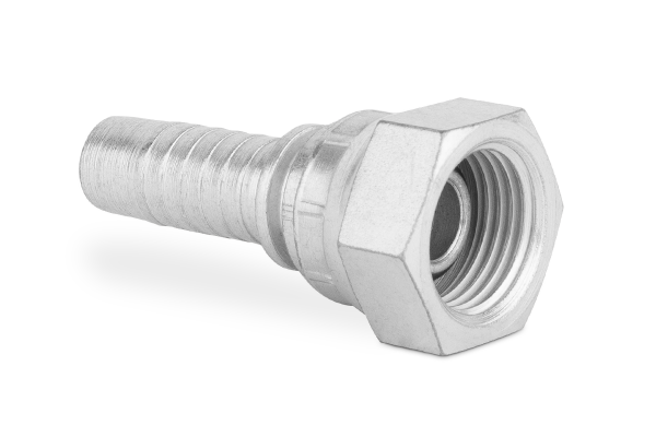 Końcówka do węża prosta z nakrętką zagniataną, stożek 60st. z oringiem DKOR C11-OR-16 G5/8” 0041-10-10