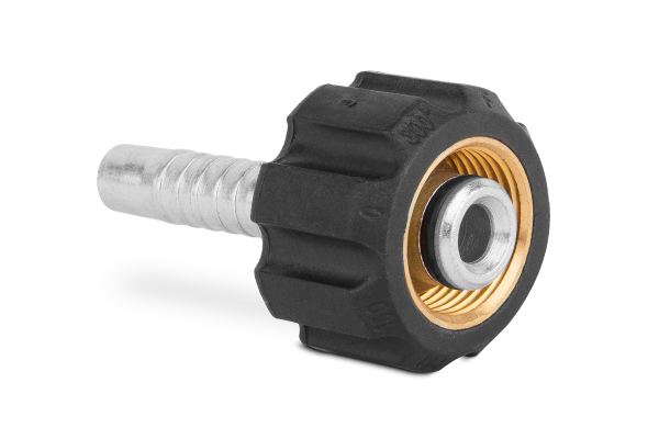 Końcówka do węża prosta z niską nakrętką do myjek typu KARCHER K51-06 M22x1,5 FK50-04-22