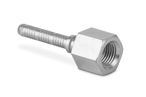 Końcówka do węża VHP prosta z gwintem wewnętrznym stałym F-NPT 3/8" DN06 SOC142