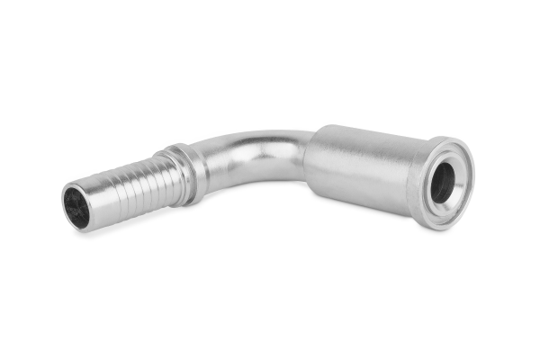 Końcówka do węża wysokie kolanko 90st. ( H-73mm ) flanszowa SFL90 C42-13 30,2 1/2" SAE 3000 PSI FS3L-08-08