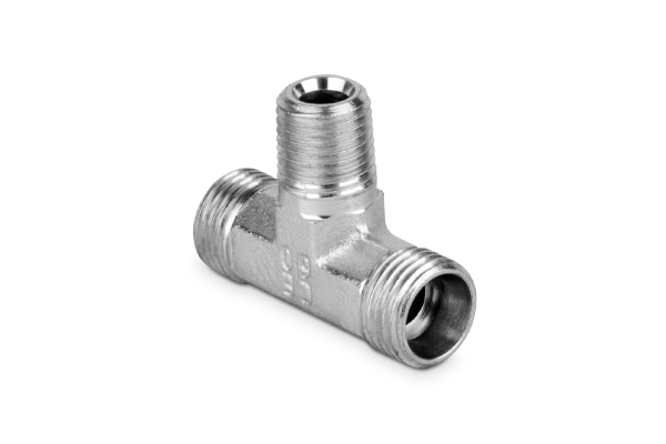 Korpus przyłączki trójnikowej symetrycznej 1/4”BSPT-M14x1,5 8L 102505.1