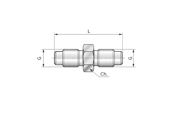 Łącznik pomiarowy z wolnym przepływem M16x1,5 40GD1500