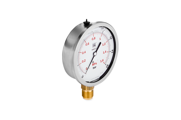 Manometr glicerynowy DN100 radialny 1/2” (0-16)bar M100RL1/2(0-16)