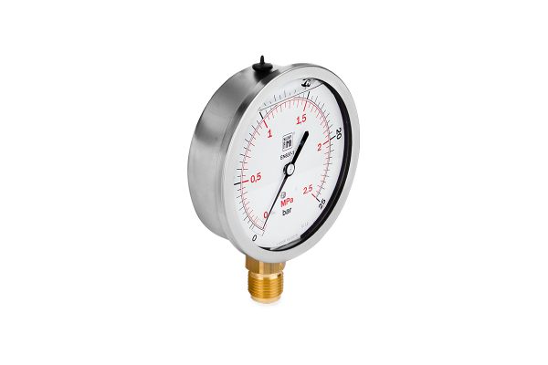 Manometr glicerynowy DN100 radialny 1/2” (0-25)bar M100RL1/2(0-25)