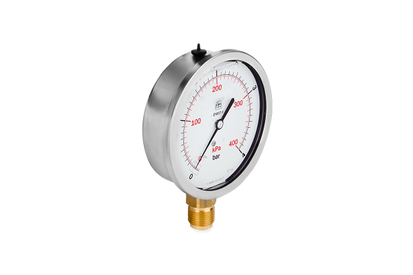 Manometr glicerynowy DN100 radialny 1/2” (0-4)bar M100RL1/2(0-4)