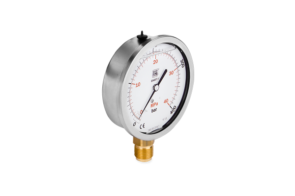 Manometr glicerynowy DN100 radialny 1/2” (0-400)bar M100RL1/2(0-400)