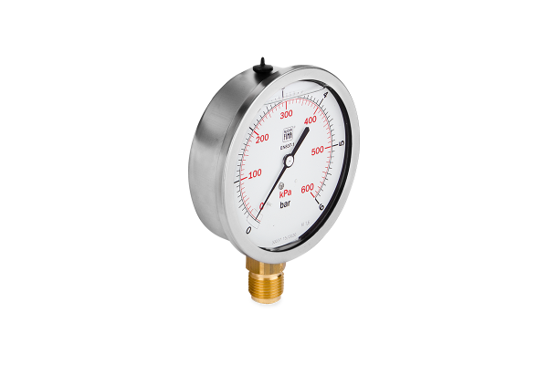 Manometr glicerynowy DN100 radialny 1/2” (0-6)bar M100RL1/2(0-6)