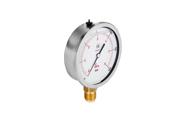 Manometr glicerynowy DN100 radialny 1/2” (0-60)bar M100RL1/2(0-60)