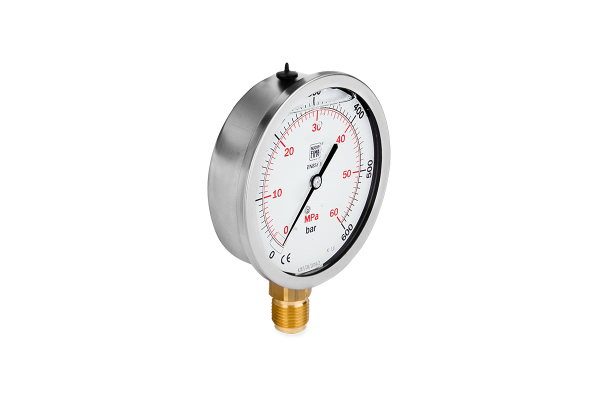Manometr glicerynowy DN100 radialny 1/2” (0-600)bar M100RL1/2(0-600)
