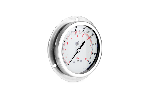 Manometr glicerynowy DN100 tablicowy tylny ekscentryczny 1/2" NPT M (0-100)bar M100TABLMGS101/2(0-100)
