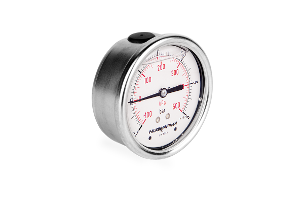 Manometr glicerynowy DN63 tylny Vacuometr 1/4” (-1-+5)bar VM63TL1/4(-1-+5)