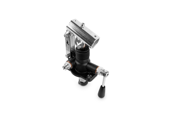 Pompa ręczna zbiornikowa pod siłownik jednostronnego działania 12cm3 3/8"BSP 380bar z dźwignią rozładowczą PM 12L-s (6050.0122) + dźwignia