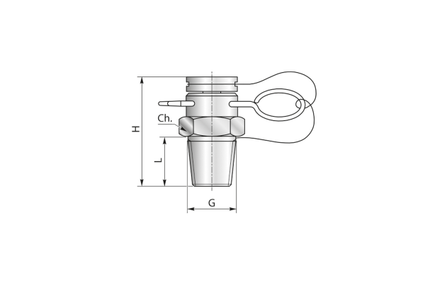 Przyłącze pomiarowe wtykowe 1/8" BSPT 51800000