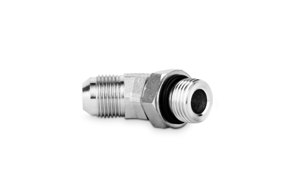 Przyłączka kolankowa 45° z przeciwnakrętką 1/2” UNF-1/2” JIC 5200-05