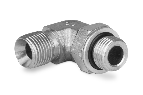 Przyłączka kolankowa z przeciwnakrętką 1” BSP-3/4” BSP 3900-16-12