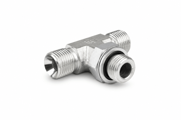 Przyłączka trójnikowa symetryczna z przeciwnakrętką 1/2"BSP i gwintami 1/2"BSP 3605-08-08