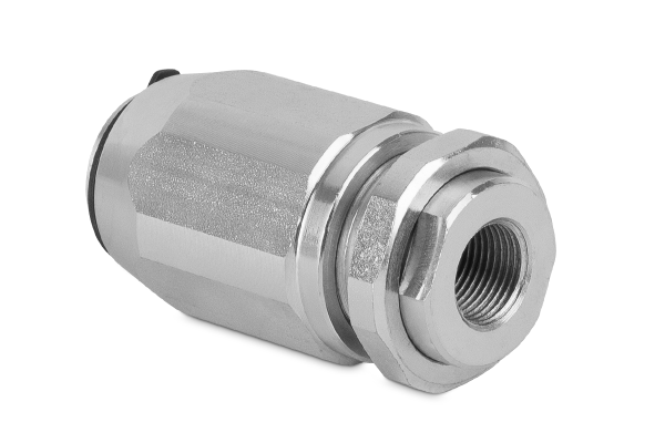 Regulator przepływu jednokierunkowy z zaworem zwrotnym 1/4" BSP 30l./min. 350Bar grzybek FRUB01