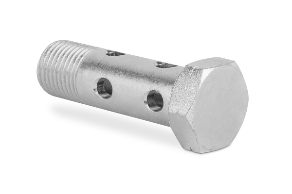 Śruba podwójna do końcówek oczkowych calowych z gwintem G1/4" 1600-04-04
