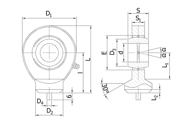 Ucho S 30C-FO-2RS