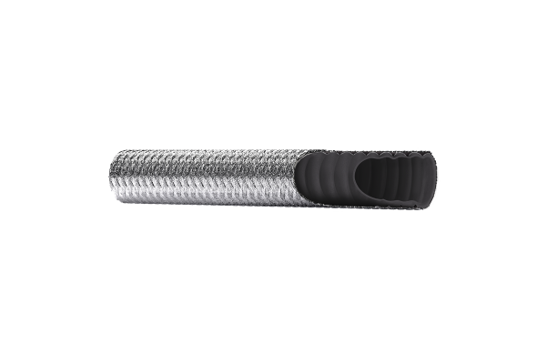 Wąż teflonowy karbowany PTFE z oplotem metalowym CLWB CONDUCTIVE DN06 160bar 0312A