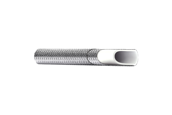 Wąż teflonowy PTFE gładki z podwójnym oplotem FHM DC DN13 280bar 0405