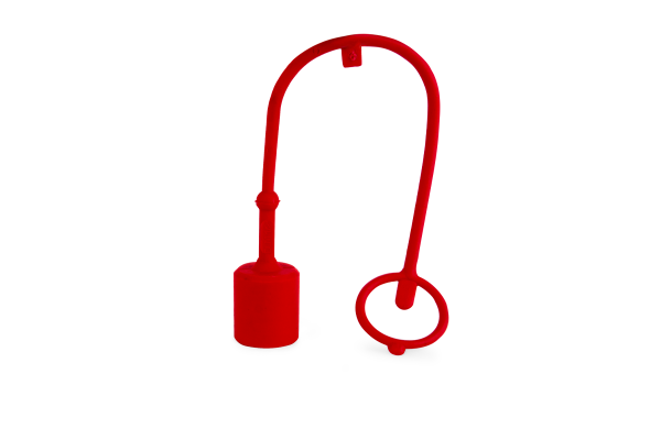 Zaślepka plastikowa grzybkowa 1/2" czerwona wtyk M.IRC12 815000047