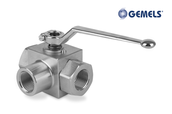 Zawór kulowy odcinający 3-drogowy GE3T 1.1/4" BSP DN25 typ "T" 350Bar GEAGGR63011A000
