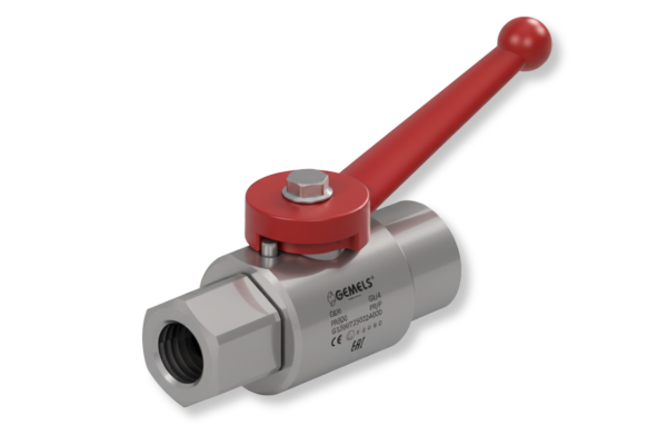 Zawór kulowy odcinający 2-drogowy GEM 1/4" BSP DN06 500Bar stal nierdzewna 316L G12GGT15033A000