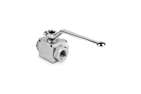Zawór kulowy odcinający 3-drogowy 3/8" DN10 typ "L" RSAP3V02L FF