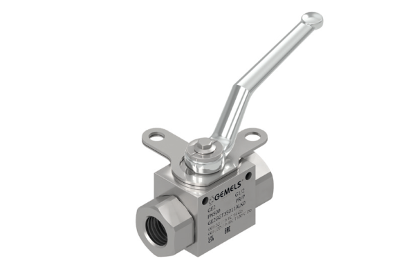 Zawór kulowy odcinający (z blokadą) 2-drogowy GE2 3/8" BSP DN10 500Bar GE2GGT25011ALK0
