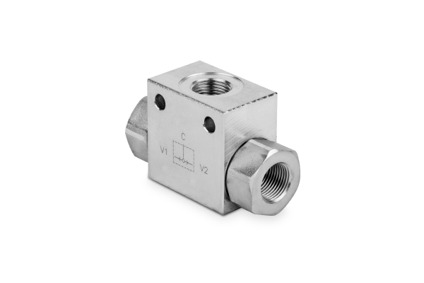 Zawór logiczny 1/4" BSP 500Bar otw.montaż. SHV01
