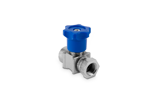 Zawór odcinający do manometru 1/4” F-F liniowy EMIL01B