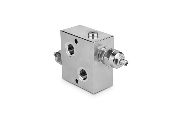 Zawór przeciążeniowy w ukł. krzyżowym 1/2” BSP 80 l./min. 30-260 bar imbus DPRF800320A