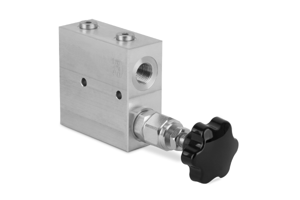 Zawór sekwencyjny 3/8” BSP 35l./min. 40-210Bar pokrętło SV350220B
