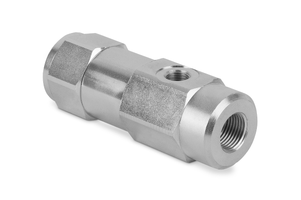 Zawór zwrotny sterowany liniowy 1/2" BSP 60l./min. 350Bar LVPL03