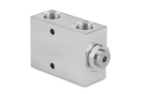 Zawór zwrotny sterowany pilotem pojedynczy 1/2” BSP 35l./min. otw.montaż. 260Bar LVSL25