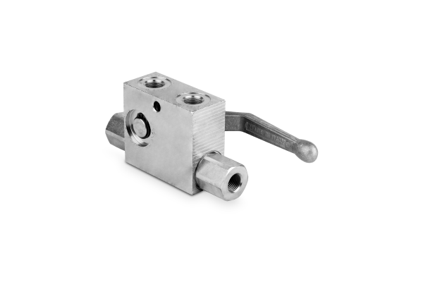 Zawór zwrotny sterowany pojedynczy+ by-pass 1/2" BSP lewy 50l./min. 300 bar stal VRPSE025FL