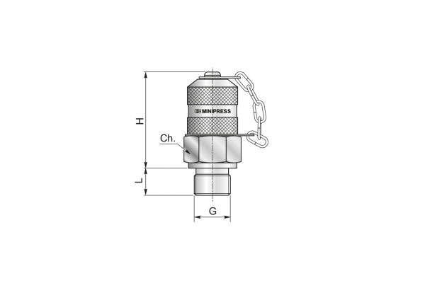 Przyłącze pomiarowe gwintowane M16x1,5 - M8x1 S10108X10150C